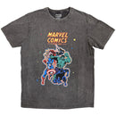 Marvel Comics Unisex Stone Wash T-Shirt: Avengers (Charcoal Grey)