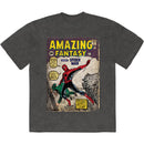 Marvel Comics Unisex Stone Wash T-Shirt: Spider-Man Amazing Fantasy (Charcoal Grey)