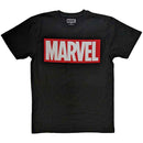 Marvel Comics Unisex T-Shirt: Box Logo (Black)