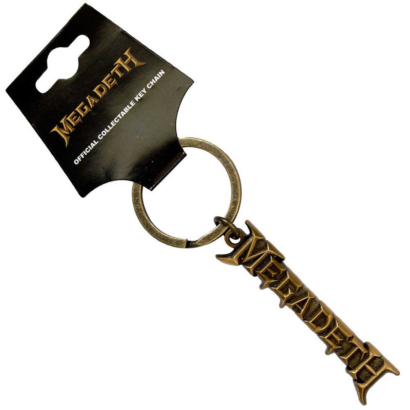 Megadeth (Gold Logo) Metal Keychain