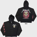Metallica Unisex Zipped Hoodie: In Vertigo (Black) (Back Print)