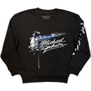 Michael Jackson Unisex Sweatshirt-Shirt: Thriller / Hat Poses (Black) (Back Print)