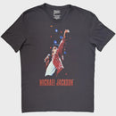 Michael Jackson Unisex T-Shirt: Beat It Live (Charcoal Grey)