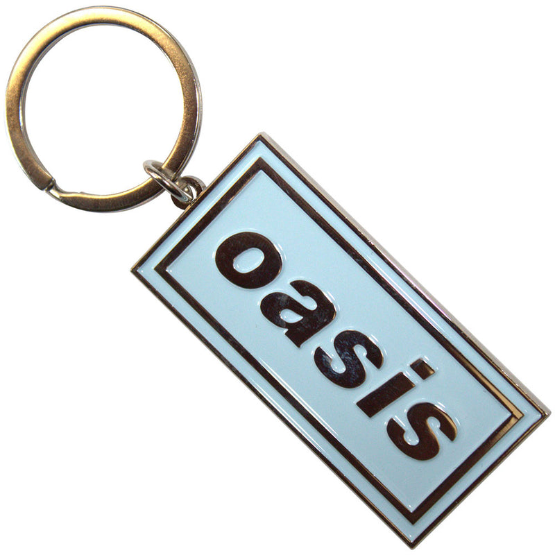 Oasis (Logo Enamel In-Fill) Sky Blue Keychain