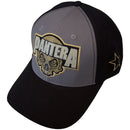 Pantera Unisex Mesh Back Cap: Skull (Black & Charcoal Grey) (Side Print)