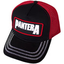 Pantera Unisex Mesh Back Cap: B&W Patch (Black & Red)