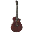 Vintage VC300 Pacific Coast Series Acoustic Guitar. Claret Red