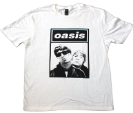 Oasis (Noel & Liam Boxed Photo) Unisex White T-Shirt