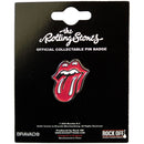 The Rolling Stones Pin Badge: Classic Tongue Silver Outline