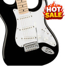 Squier Affinity Stratocaster, Maple Fingerboard, White Pickguard, Black