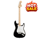Squier Affinity Stratocaster, Maple Fingerboard, White Pickguard, Black