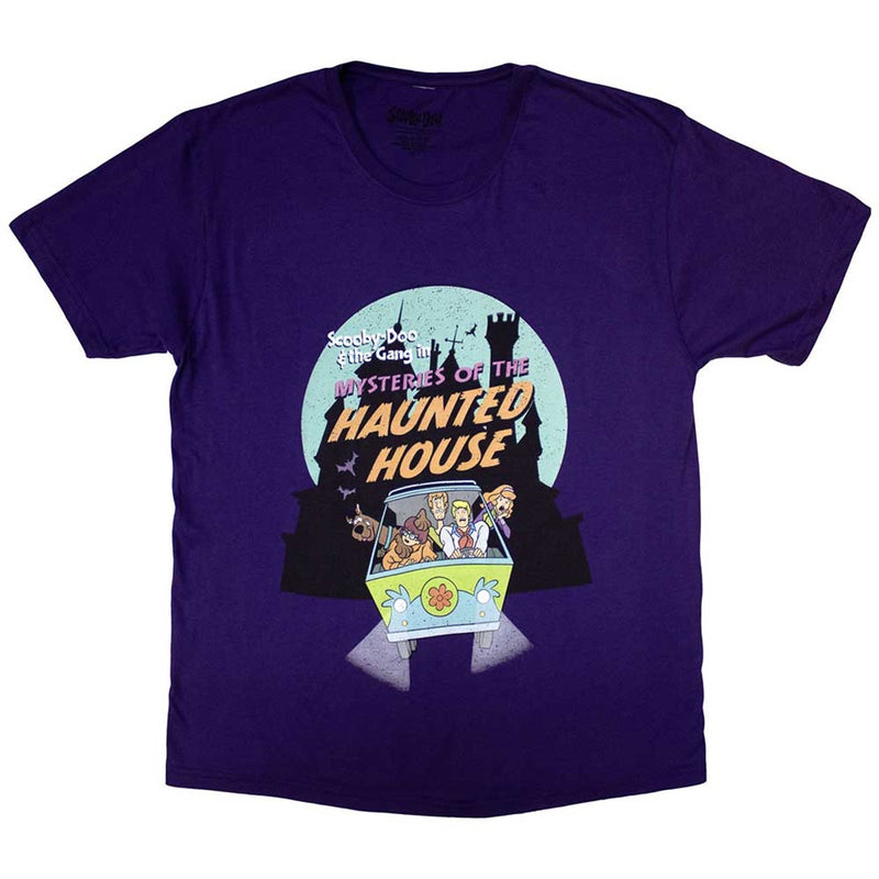 Scooby Doo Unisex T-Shirt: Haunted House (Purple)