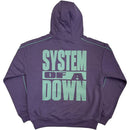 System Of A Down Unisex Pullover Hoodie: London Event Tour '26 (Purple) (Back Print & Ex-Tour)