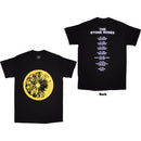 The Stone Roses Unisex T-Shirt: Tour 2016 (Black) (Back Print)