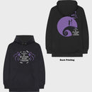 The Nightmare Before Christmas Unisex Pullover Hoodie: Moonlight (Black) (Back Print)