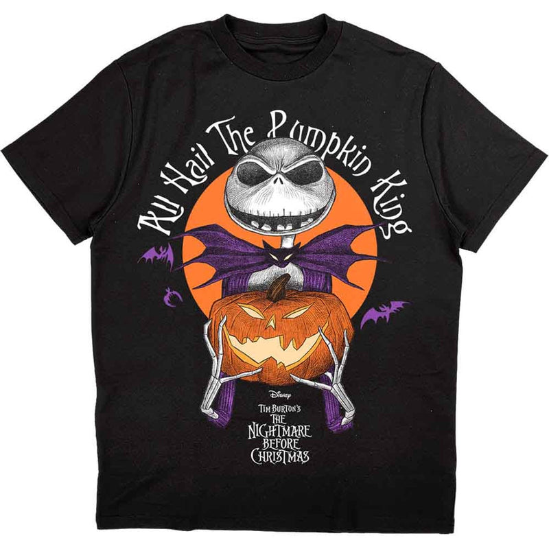 The Nightmare Before Christmas Unisex T-Shirt: All Hail the Pumpkin King (Black)