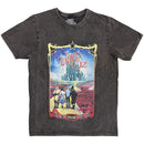 The Wizard of Oz Unisex Stone Wash T-Shirt: Yellow Brick Road (Charcoal Grey)
