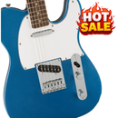 Squier Affininity Telecaster. Laurel Fingerboard. White Pickguard. Lake Placid Blue