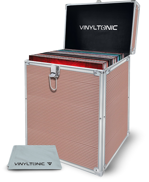 Vinyl Tonic VT02RG 12" Rose Gold LP Storage Case With Cloth