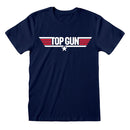 Top Gun - Logo (Unisex Navy T-Shirt) Ex Large