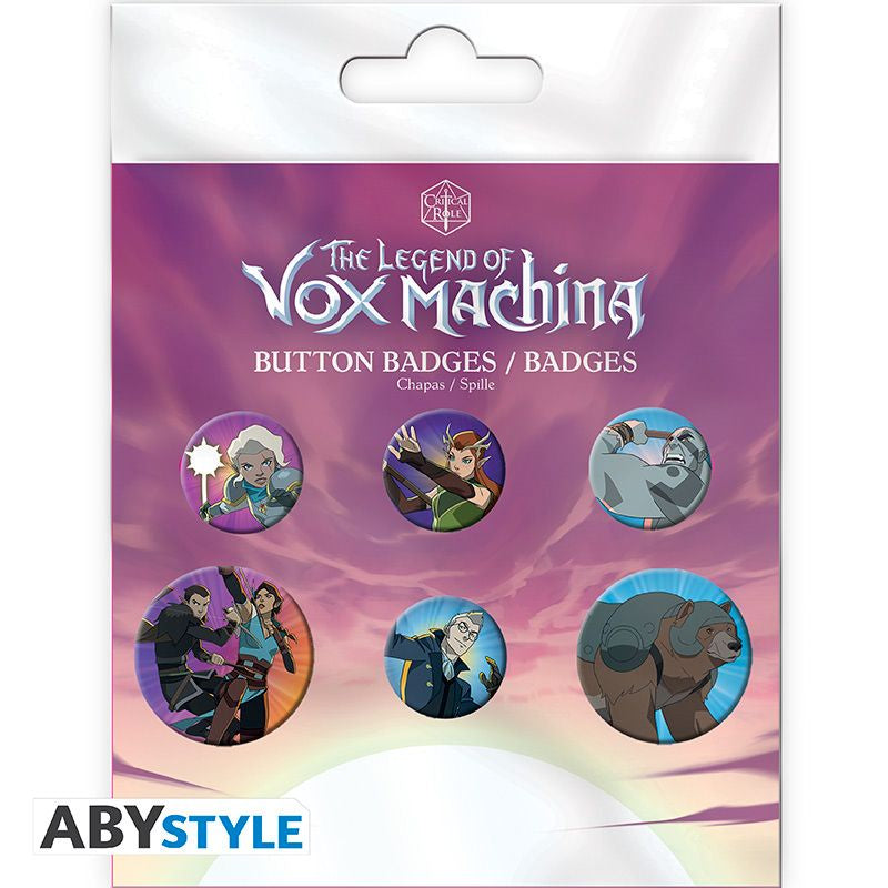 The Legend of Vox Machina Badge Pack