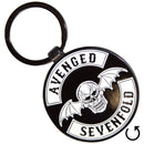 Avenged Sevenfold Keychain: Deathbat Crest (Double Sided) - The Musicstore UK