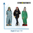 Billie Eilish Shelf Top Pack Cardboard Cut Outs. Height 31cm - The Musicstore UK