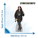 Billie Eilish (Smiling Peace Sign) Life Size Cardboard Cut Out (with Mini Cutout) - The Musicstore UK