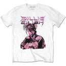 Billie Eilish Unisex T-Shirt: Purple Illustration (White) - The Musicstore UK