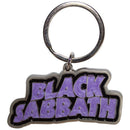 Black Sabbath Metal Keychain: Wavy Logo Bordered - The Musicstore UK