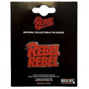David Bowie Pin Badge: Rebel Rebel - The Musicstore UK