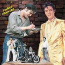 Elvis Shelf Top Pack Cowboy, Vegas, Motorbike Cardboard Cutouts Height 30cm - The Musicstore UK
