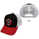 Foo Fighters Unisex Mesh Back Cap: 1995 Emblem (Black, Red & White) - The Musicstore UK