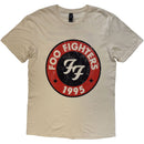 Foo Fighters Unisex T-Shirt: 1995-2025 Albums (Natural) (Back Print) - The Musicstore UK