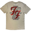 Foo Fighters Unisex T-Shirt: 1995-2025 Albums (Natural) (Back Print) - The Musicstore UK