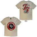 Foo Fighters Unisex T-Shirt: 1995-2025 Albums (Natural) (Back Print) - The Musicstore UK