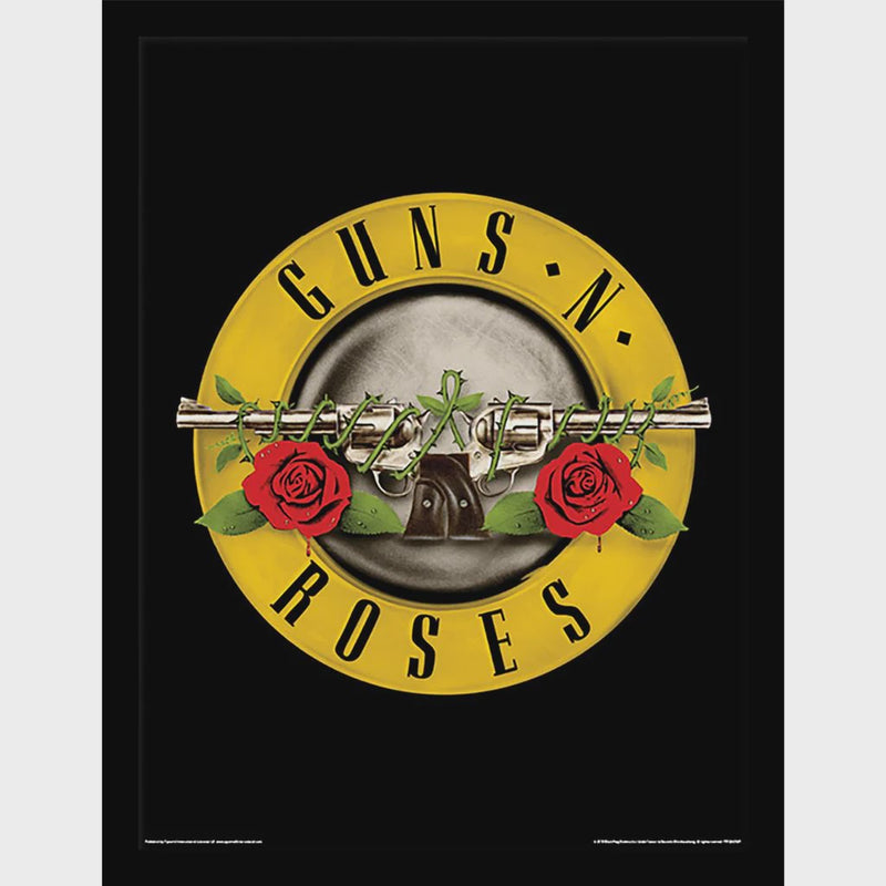 Guns n Roses (Bullet Logo) Framed Collectors Print 30x40cm