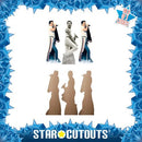 Freddie Mercury Shelf Top Cutout Pack of Three Cardboard Cutouts Height 31cm - The Musicstore UK
