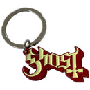 Ghost (Red Shadow Logo) Metal Keychain - The Musicstore UK