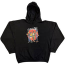 Gorillaz Unisex Pullover Hoodie: Group Circle Rise (Black) - The Musicstore UK