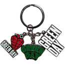Green Day (Logo Charms) Metal Keychain - The Musicstore UK