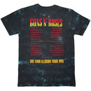 Guns N' Roses Unisex T-Shirt: UYI Tour '91 (Black) (Back Print & Wash Collection) - The Musicstore UK