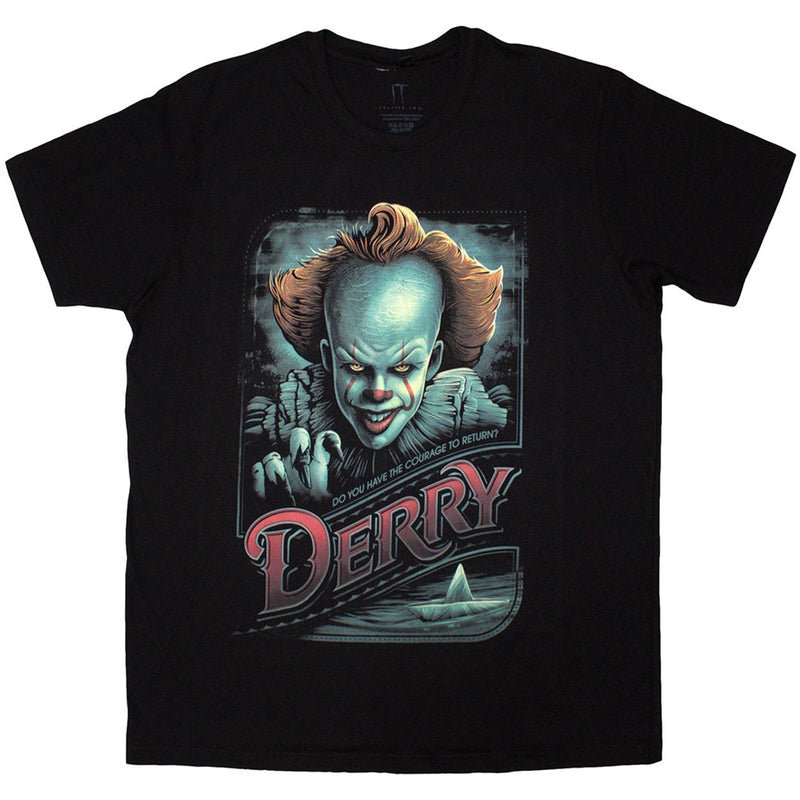 IT Unisex T-Shirt: Pennywise Derry (Black)