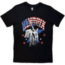 Jimi Hendrix Unisex T-Shirt: Flag (Black) - The Musicstore UK