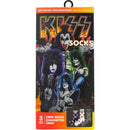 KISS Unisex Sock Gift Box: (3 Per Pack) Logos (Multicolour) (UK Size 6.5 - 11) - The Musicstore UK