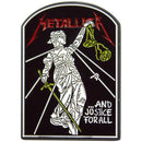Metallica Pin Badge: And Justice For All Tombstone - The Musicstore UK