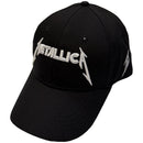 Metallica Unisex Baseball Cap: Text & M Logos (Black) - The Musicstore UK