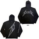 Metallica Unisex Pullover Hoodie: M Bolt (Black) (Back Print) - The Musicstore UK