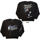 Michael Jackson Unisex Sweatshirt-Shirt: Thriller / Hat Poses (Black) (Back Print) - The Musicstore UK