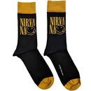 Nirvana Unisex Ankle Socks: Logo Stacked (Black) (UK Size 7 - 11) - The Musicstore UK